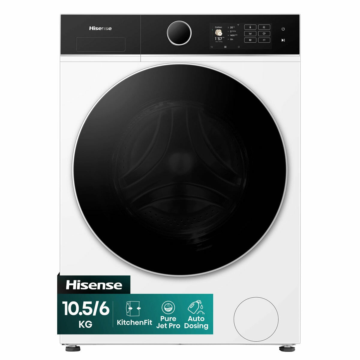 Hisense 5i Series WD5I1045BWQ Washer Dryer 10.5kg/6kg White — image 2