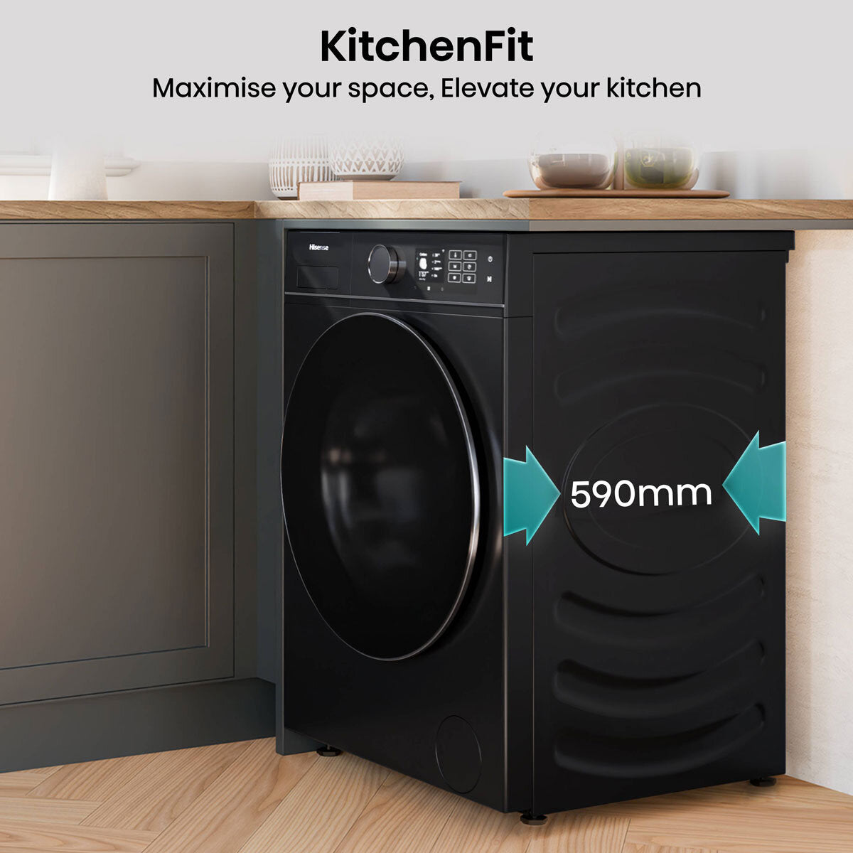 Hisense 5i Series WD5I1245BBR Washer Dryer 12kg/8kg Black — image 8