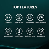 Hisense 5i Series WD5I1245BWR Washer Dryer 12kg/8kg White thumbnail 3