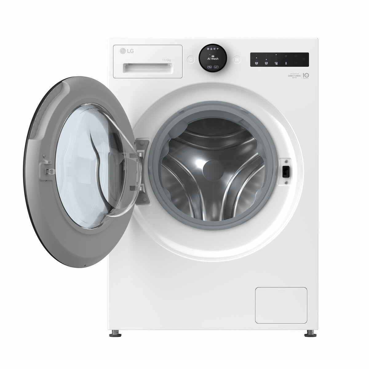 LG W4X7016TWB Washer Dryer 11kg/6kg White — image 2