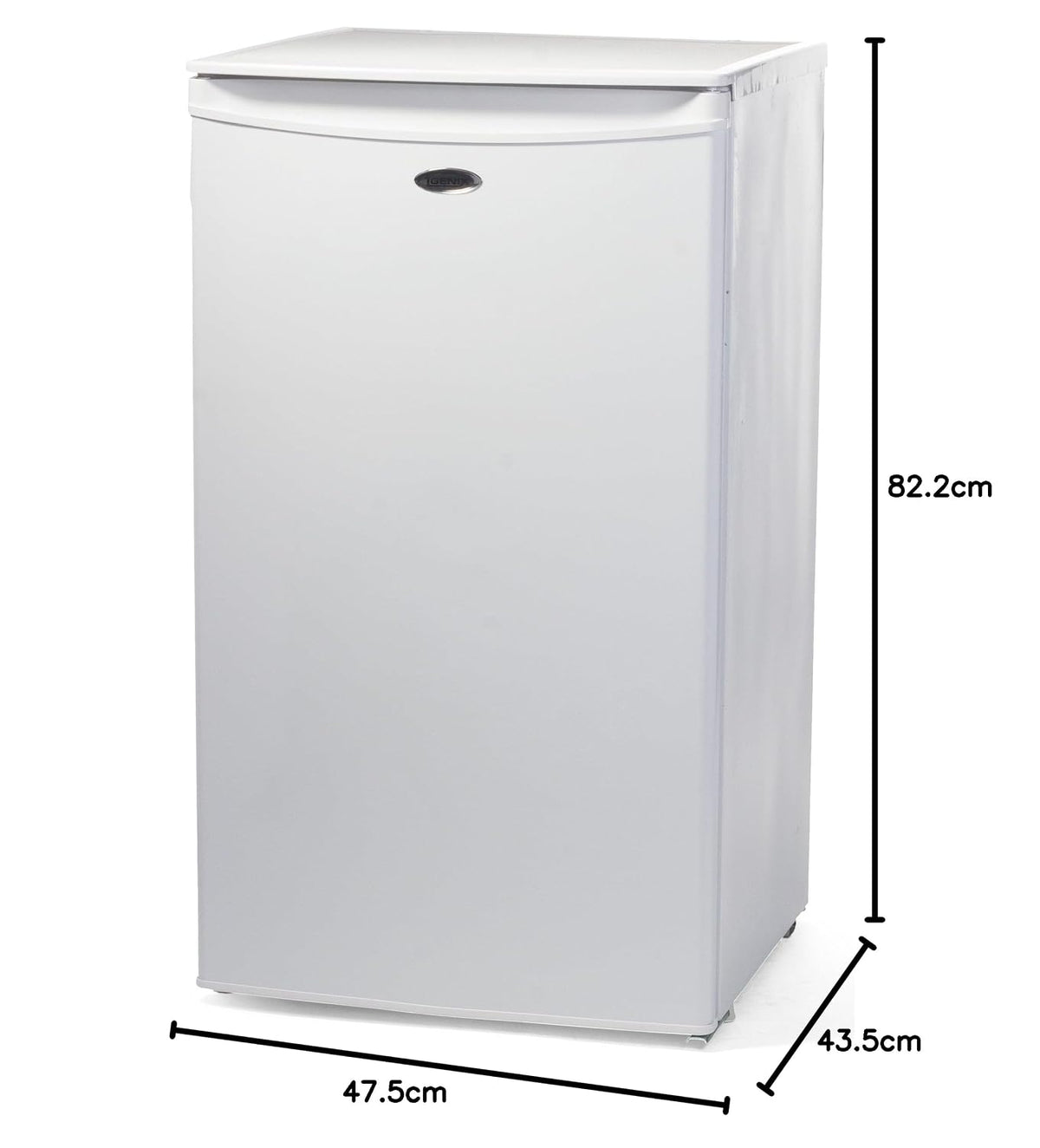 Freestanding Under Counter Fridge 92L 48cm White - View 4