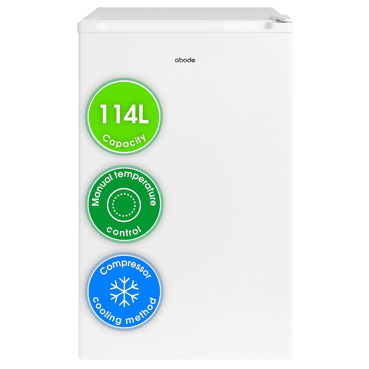 Freestanding Undercounter Fridge 114L 50cm White — image 2