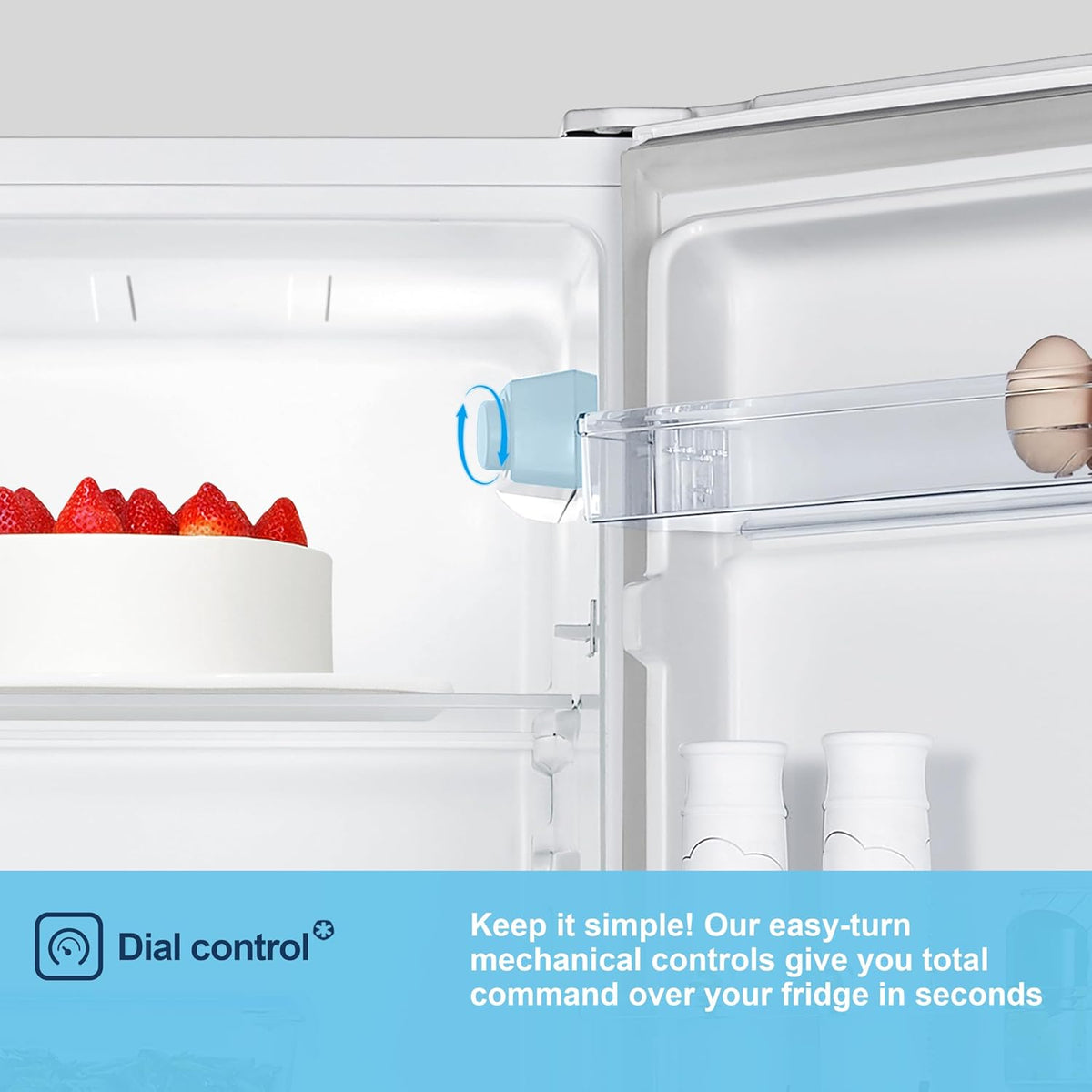 Freestanding Larder Fridge 242L 55cm White — image 9