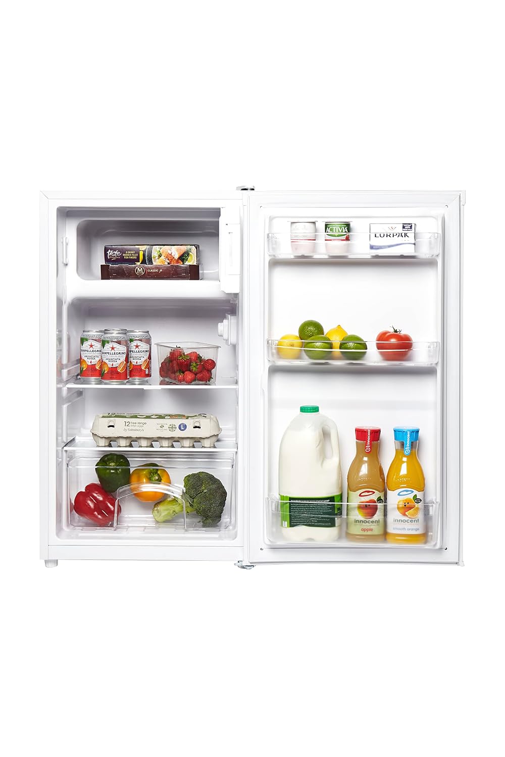Under Counter Fridge with Ice Box 82L White — image 4