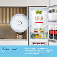 Freestanding Frost Free Fridge Freezer with Water Dispenser 256L White thumbnail 10