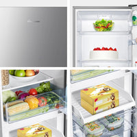 Freestanding Fridge Freezer 252L Silver thumbnail 4