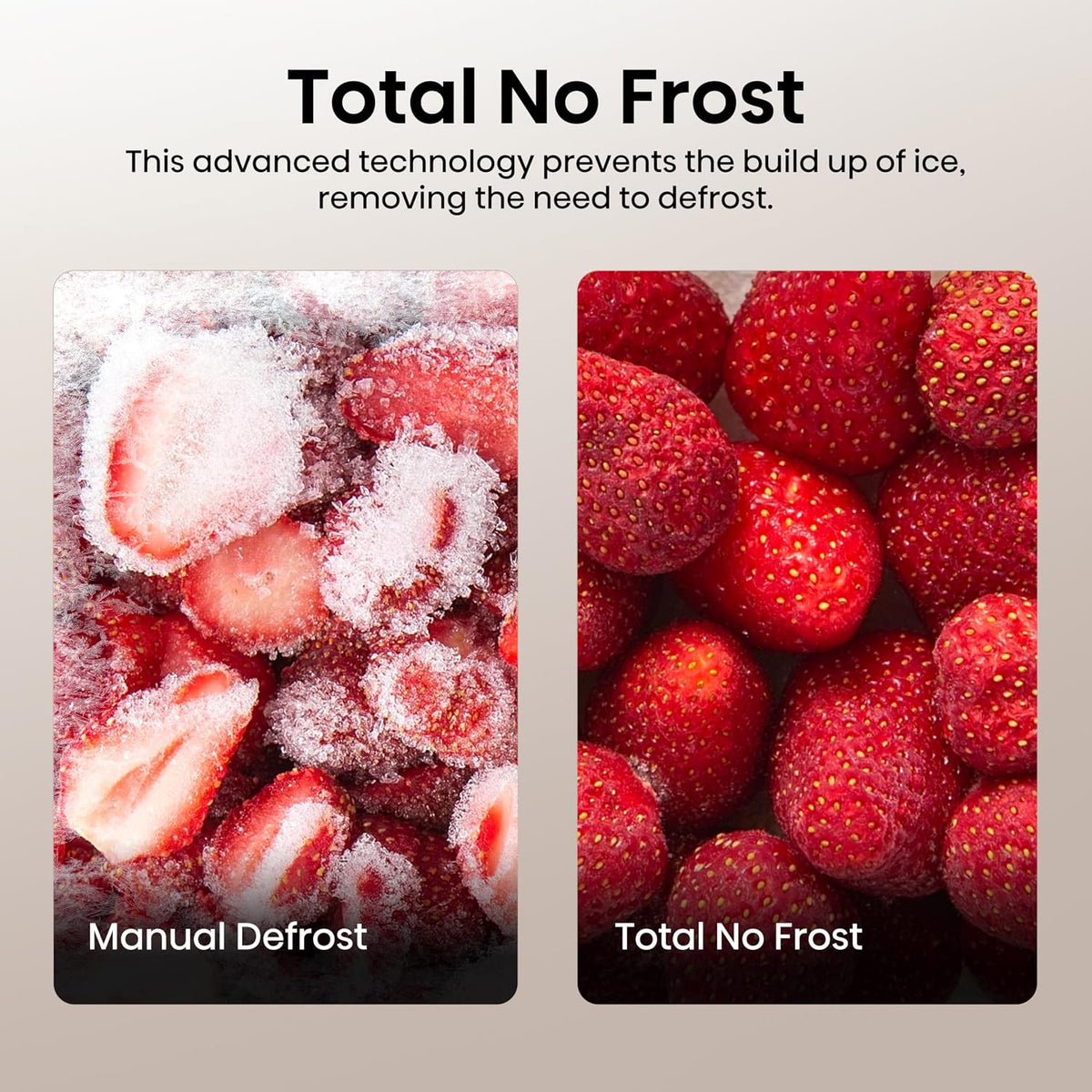 Freestanding Fridge Freezer 256L Frost Free White - View 5