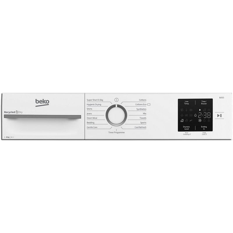 Beko BMN3T3823W Tumble Dryer 8kg White - View 5