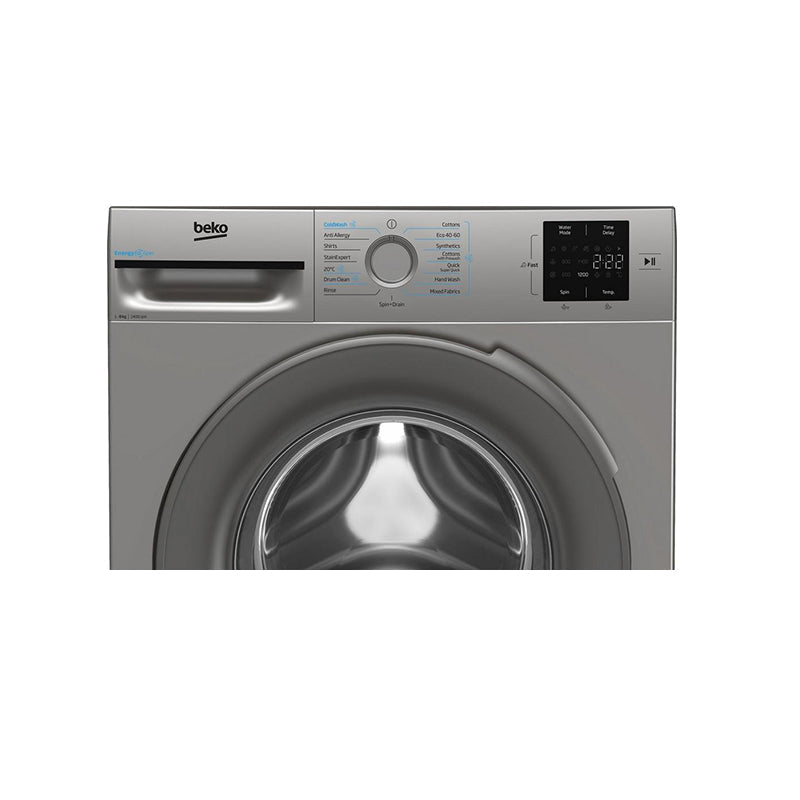 Beko BMN3WT3841S Washing Machine 8kg 1400rpm Silver - View 3