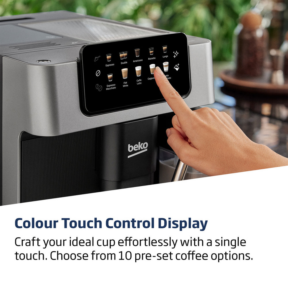 Beko CaffeExperto CEG7304X Bean to Cup Coffee Machine 2L 19 Bar Silver - View 4
