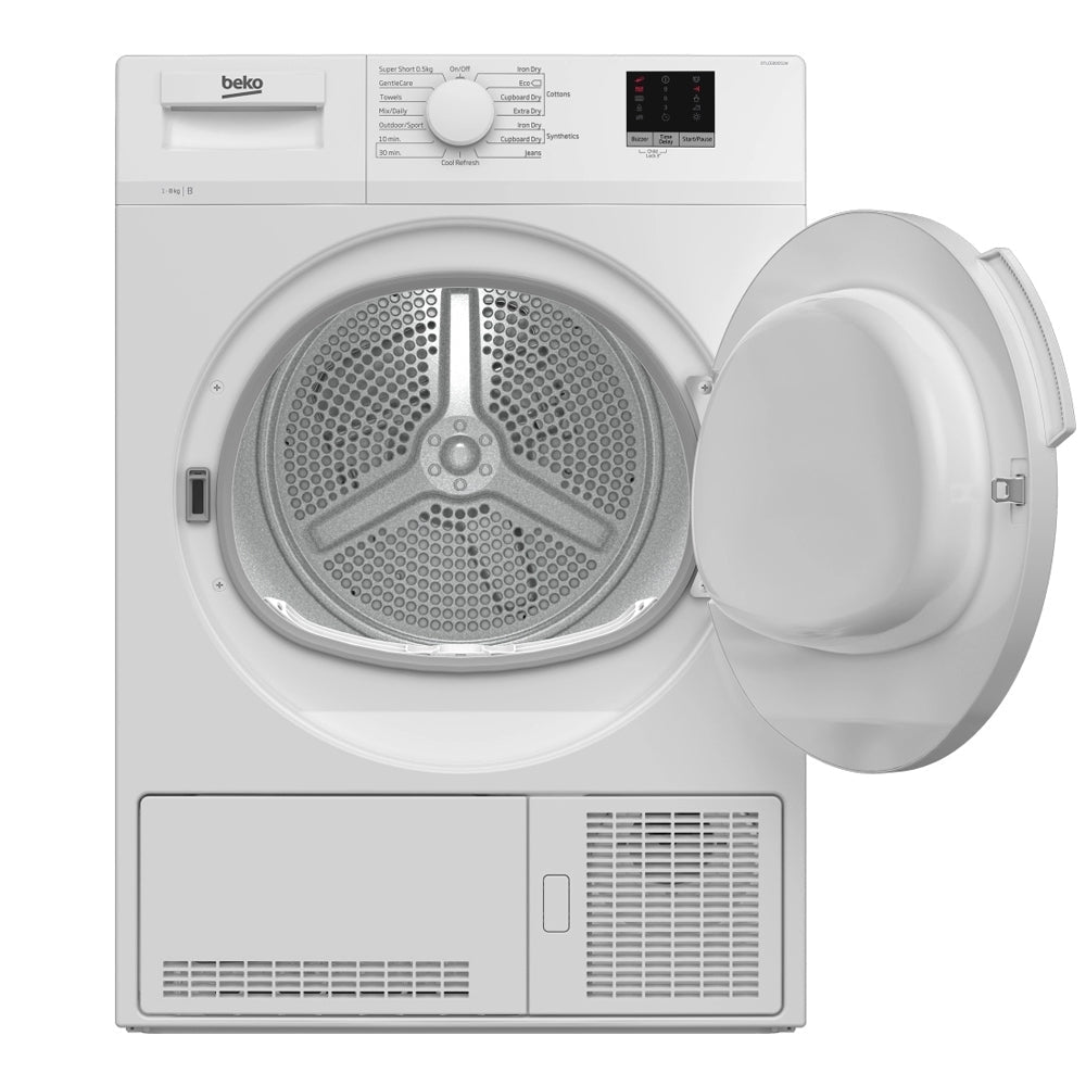 Beko DTLCE80051W Condenser Tumble Dryer 8kg White - View 2
