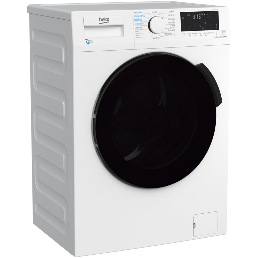 Beko WDL742441W Washer Dryer 7kg/4kg 1200rpm White - View 2
