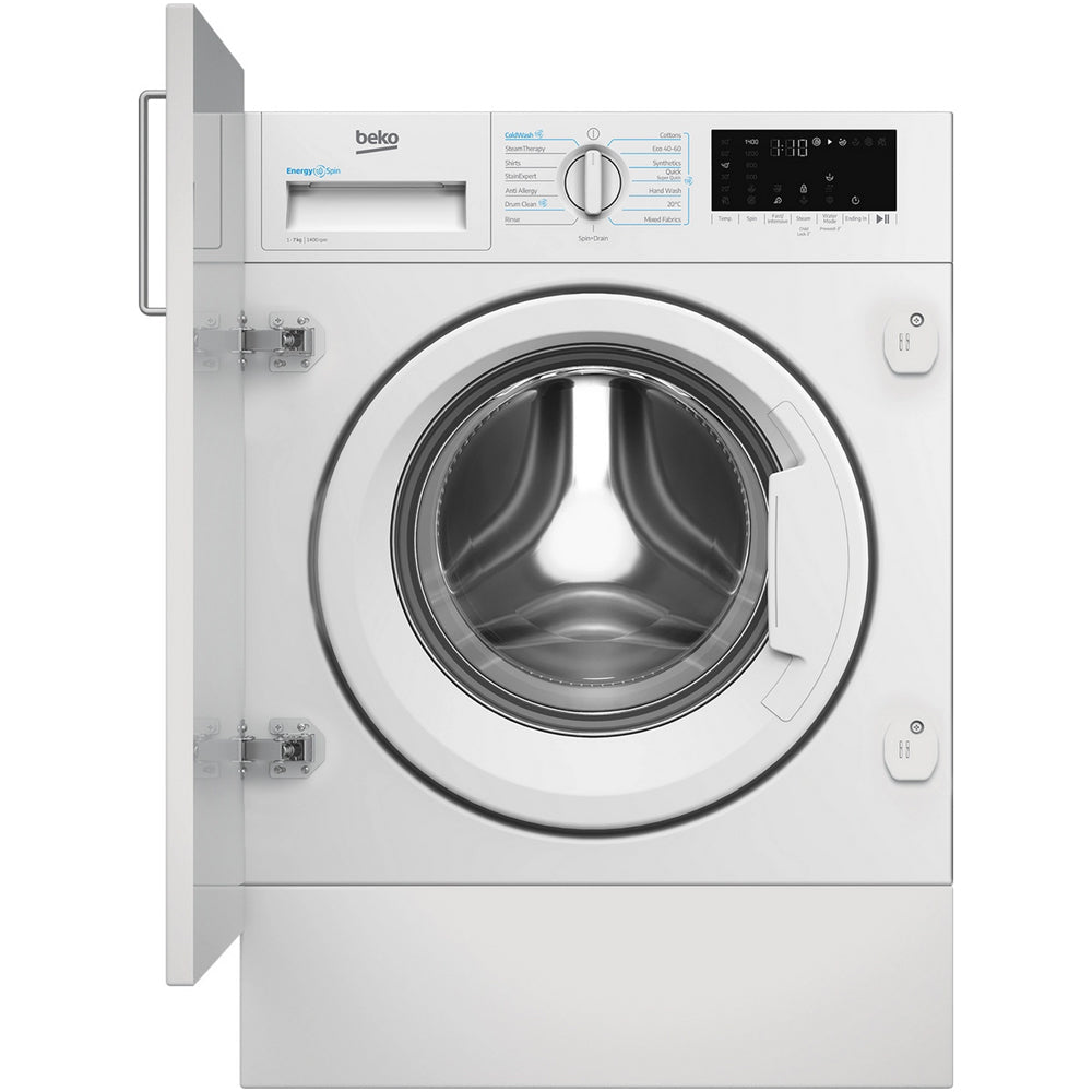 Beko WTIK741511 Integrated Washing Machine 7kg 1400rpm White - View 4