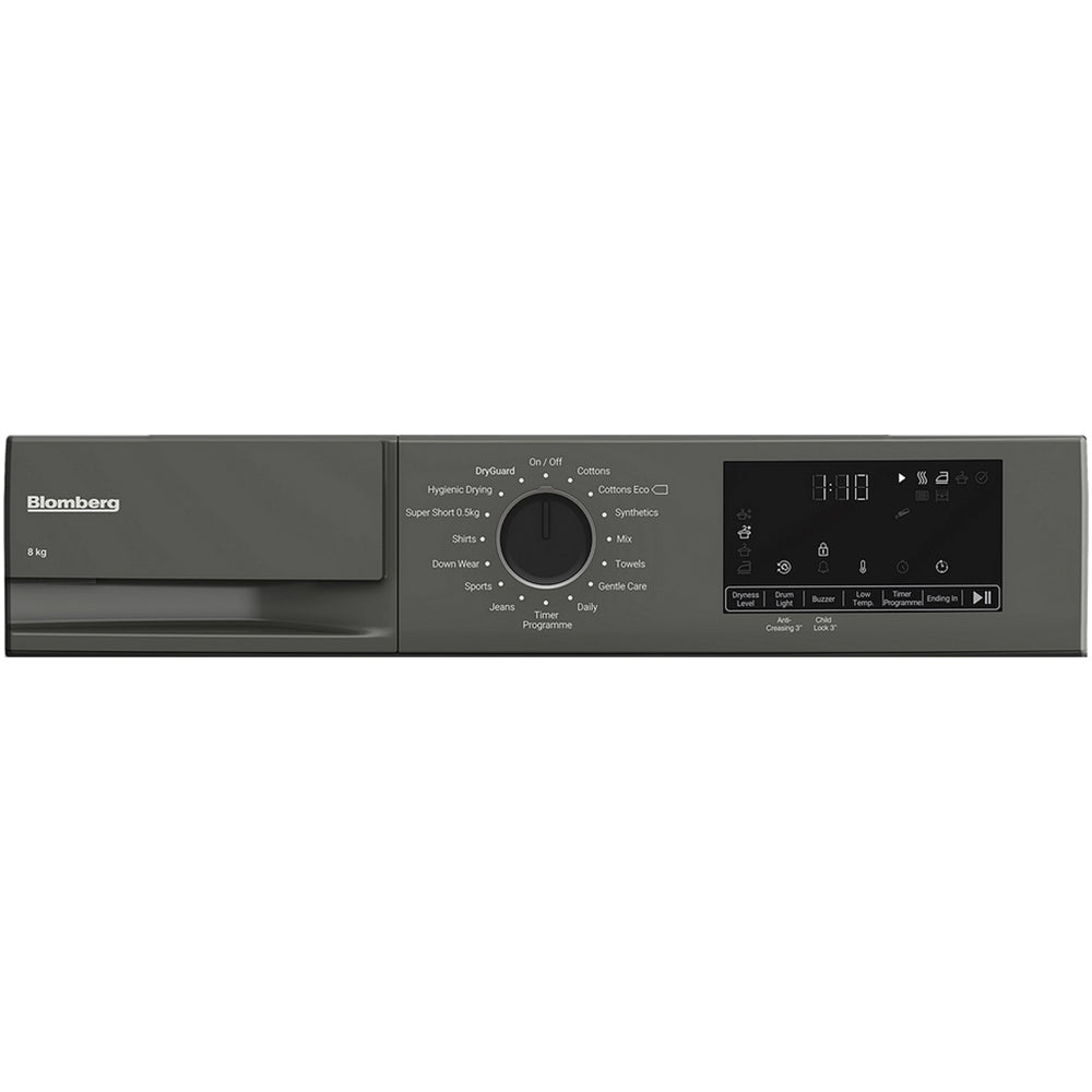 Blomberg LTA18321G Heat Pump Tumble Dryer 8kg Graphite - View 5