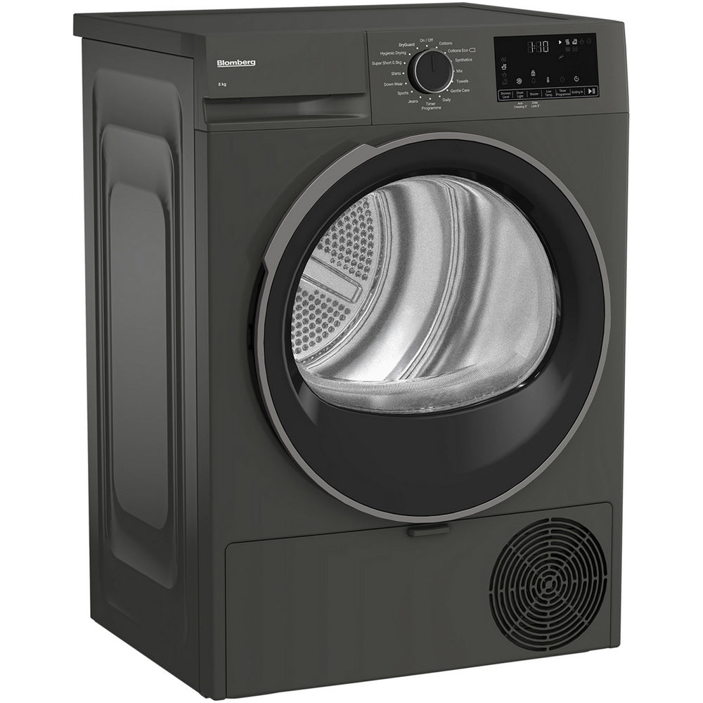 Blomberg LTA18321G Heat Pump Tumble Dryer 8kg Graphite - View 2