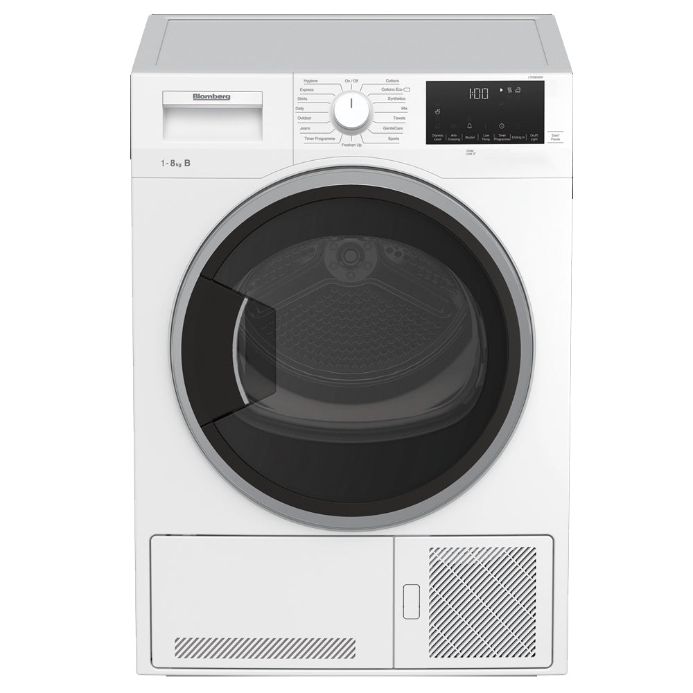 Blomberg LTK38020W Condenser Tumble Dryer 8kg White