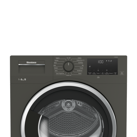 Blomberg LTK38030G Condenser Tumble Dryer 8kg Graphite - View 2