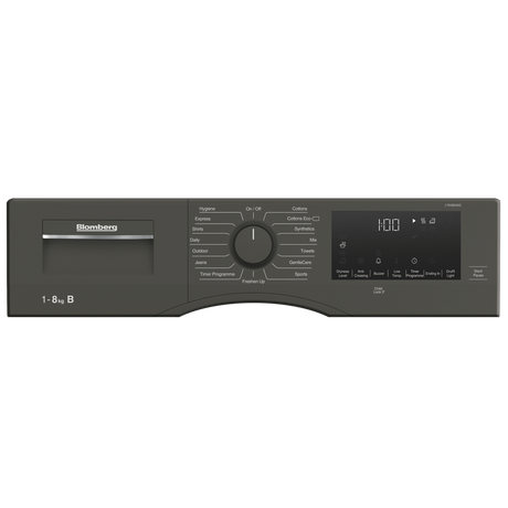 Blomberg LTK38030G Condenser Tumble Dryer 8kg Graphite - View 3