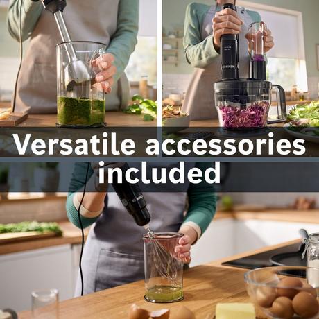Bosch ErgoMaster Series 4 MSM4B670GB Hand Blender Black - View 3