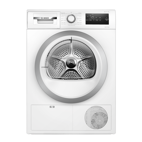 Bosch Serie 4 WTH85223GB Heat Pump Tumble Dryer 8kg White