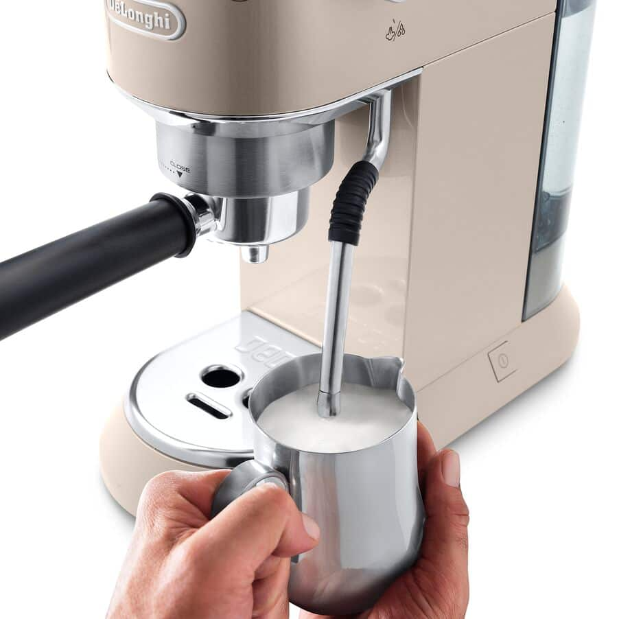 DeLonghi EC885.BG Dedica Arte Manual Espresso Coffee Maker Beige Gold — image 4