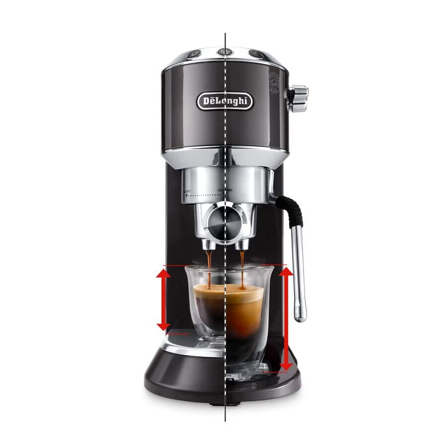 DeLonghi EC885.GY Dedica Arte Espresso Coffee Maker Grey - View 2