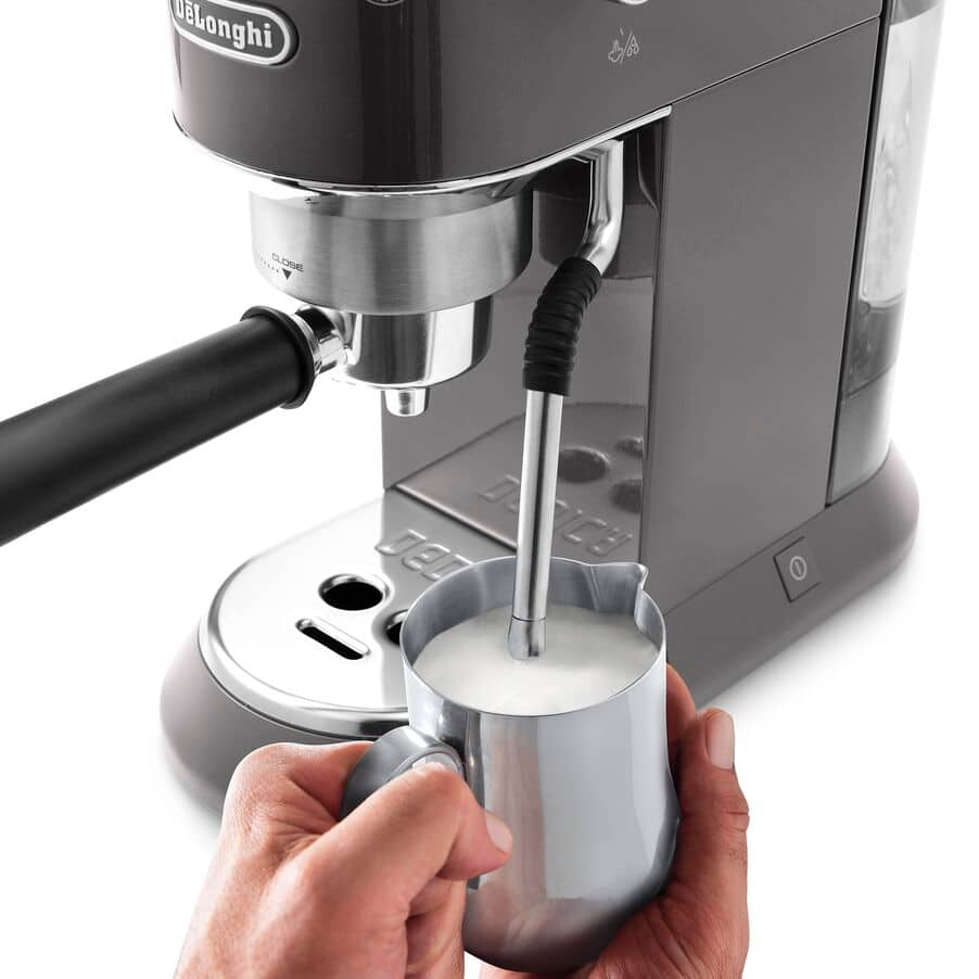 DeLonghi EC885.GY Dedica Arte Espresso Coffee Maker Grey - View 4