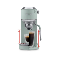 DeLonghi Dedica Duo EC890.GR Manual Espresso Machine Green thumbnail 3
