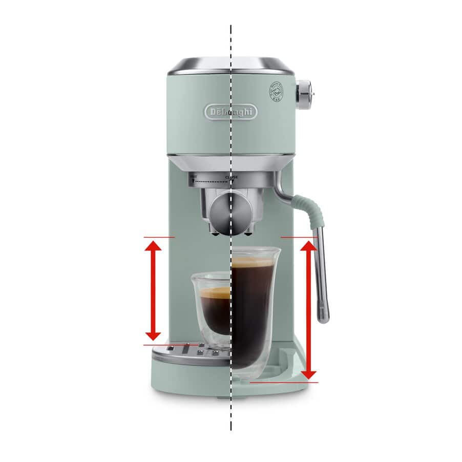 DeLonghi Dedica Duo EC890.GR Manual Espresso Machine Green - View 3