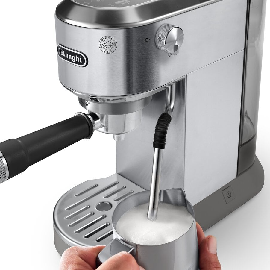 DeLonghi Dedica Duo EC890.M Espresso Machine 15 Bar Silver - View 5