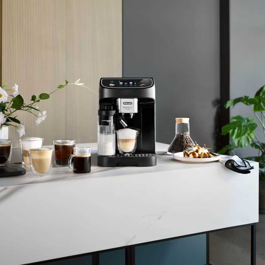 DeLonghi ECAM320.60.B Magnifica Plus Coffee Machine Black - View 5