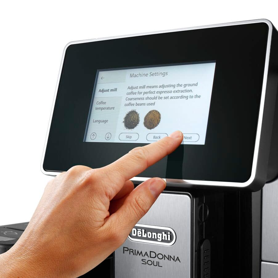 DeLonghi Primadonna Soul ECAM610.75.M Coffee Machine Metal Black - View 3