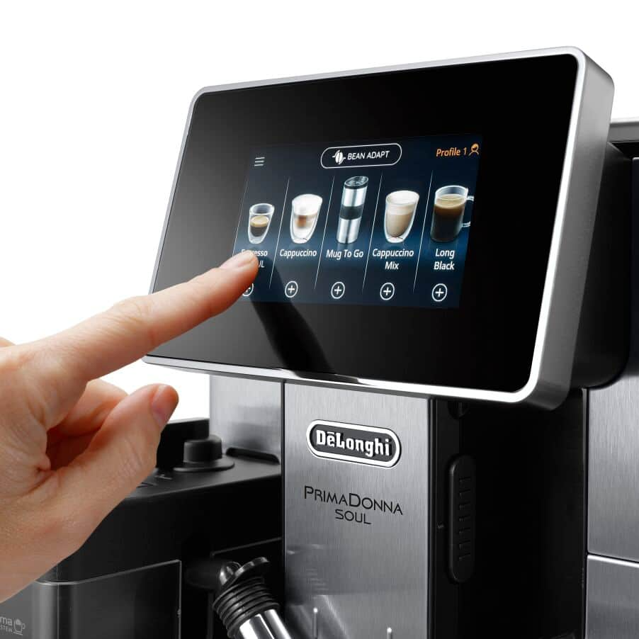 DeLonghi Primadonna Soul ECAM610.75.M Coffee Machine Metal Black - View 2