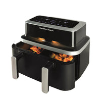 Hamilton Beach HB700VCGS Dual Air Fryer 9L Black thumbnail 1
