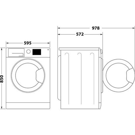 Hotpoint NSWE7469WSUK Washing Machine 7kg 1400rpm White — image 5