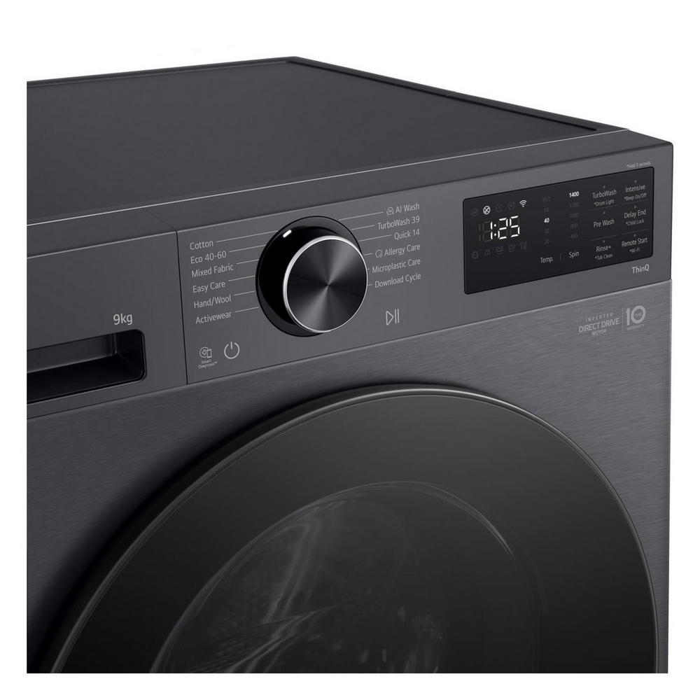LG F2X50S9TBB Freestanding Washing Machine 9kg 1200rpm Black — image 10