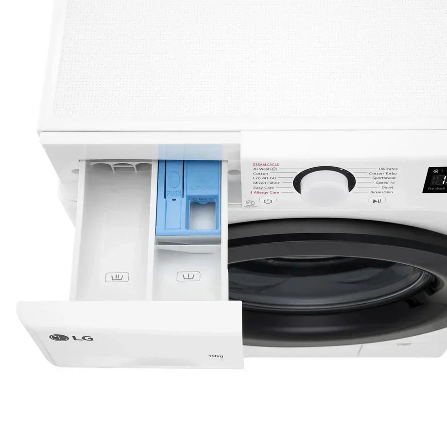 LG F4Y510WBLN1 Front Load Washing Machine 10kg 1400rpm White — image 7