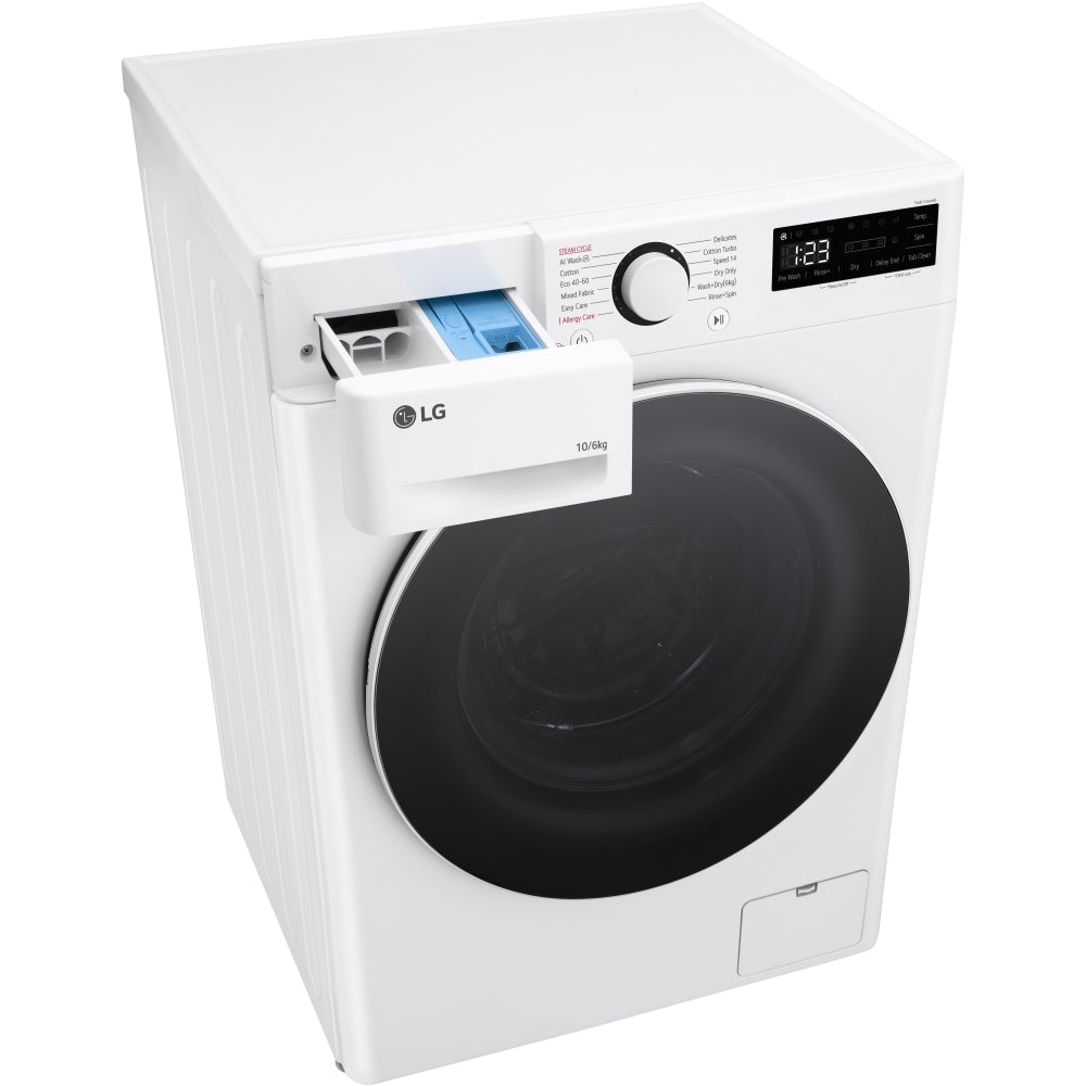 LG FWY606WWLN1 Washer Dryer 10kg/6kg 1400rpm White — image 6