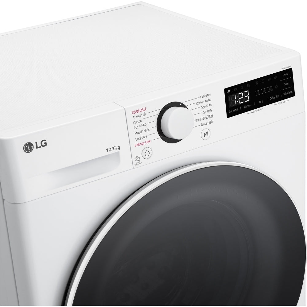 LG FWY606WWLN1 Washer Dryer 10kg/6kg 1400rpm White — image 8