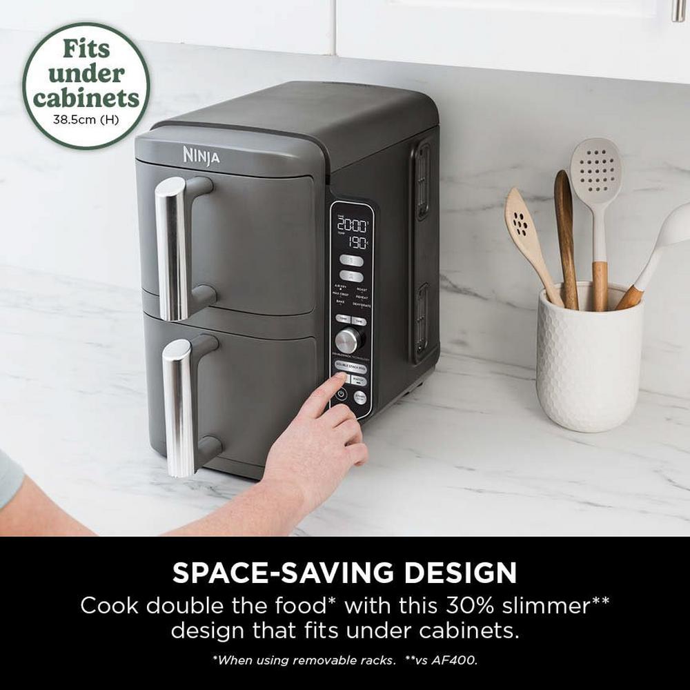 Ninja SL400UK Double Stack XL 2-Drawer Air Fryer 9.5L Grey — image 3