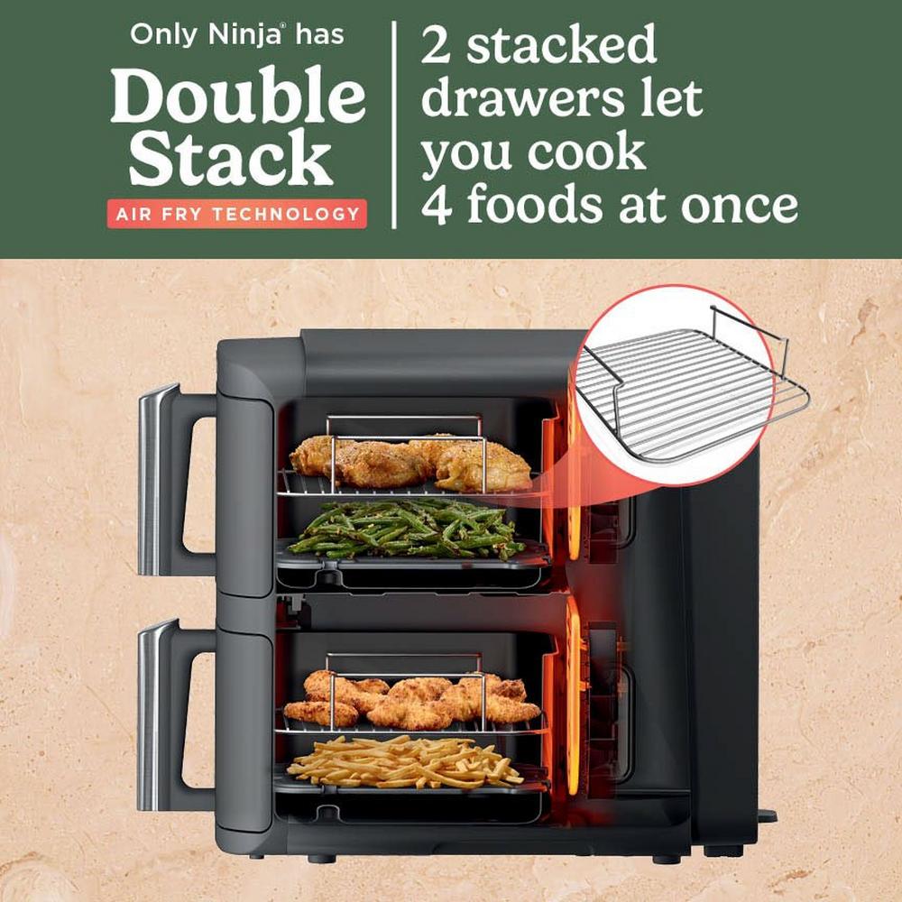 Ninja SL400UK Double Stack XL 2-Drawer Air Fryer 9.5L Grey — image 5