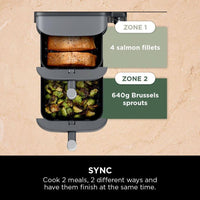 Ninja SL400UK Double Stack XL 2-Drawer Air Fryer 9.5L Grey thumbnail 9