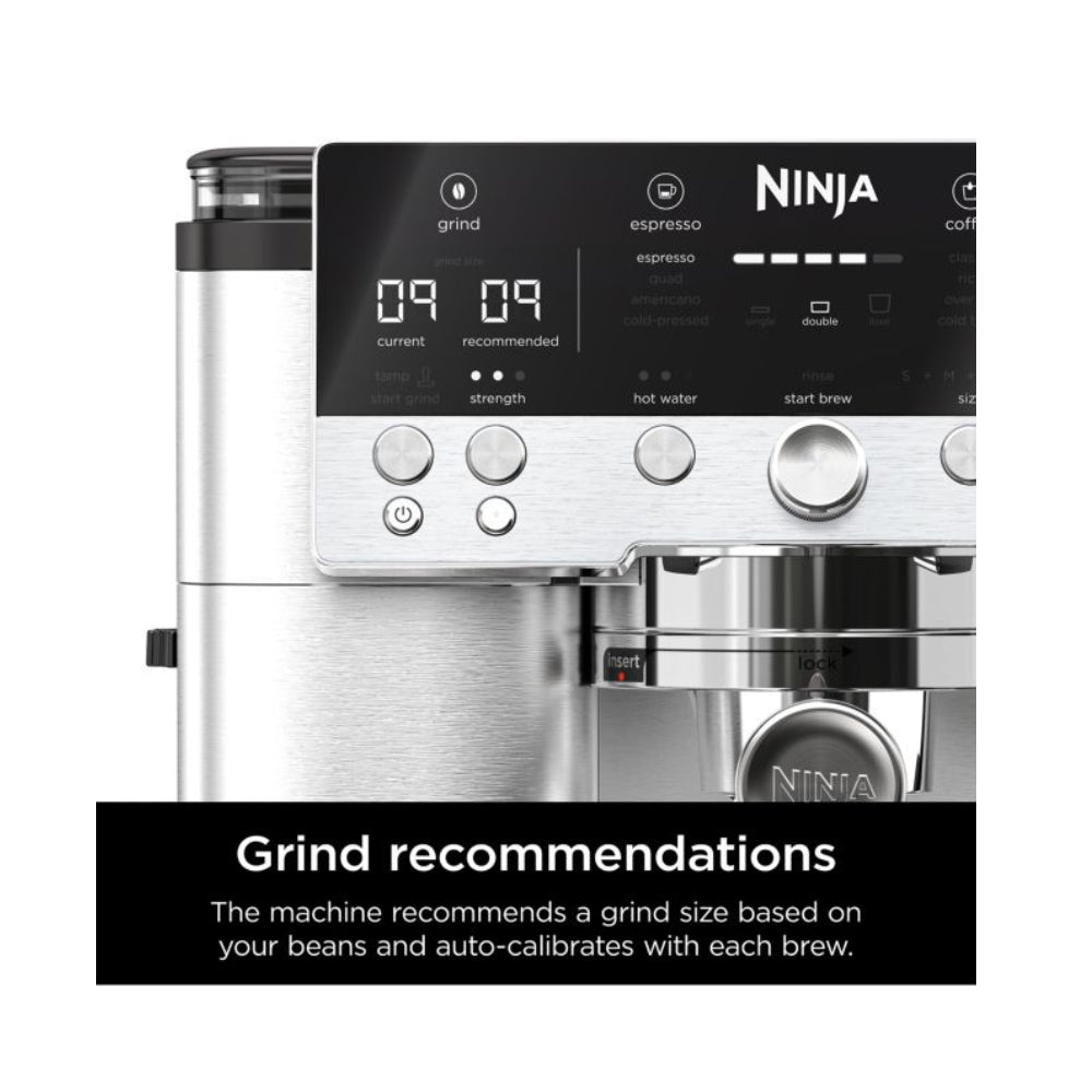 Ninja ES601UK Luxe Cafe Premier Espresso Machine Silver - View 3