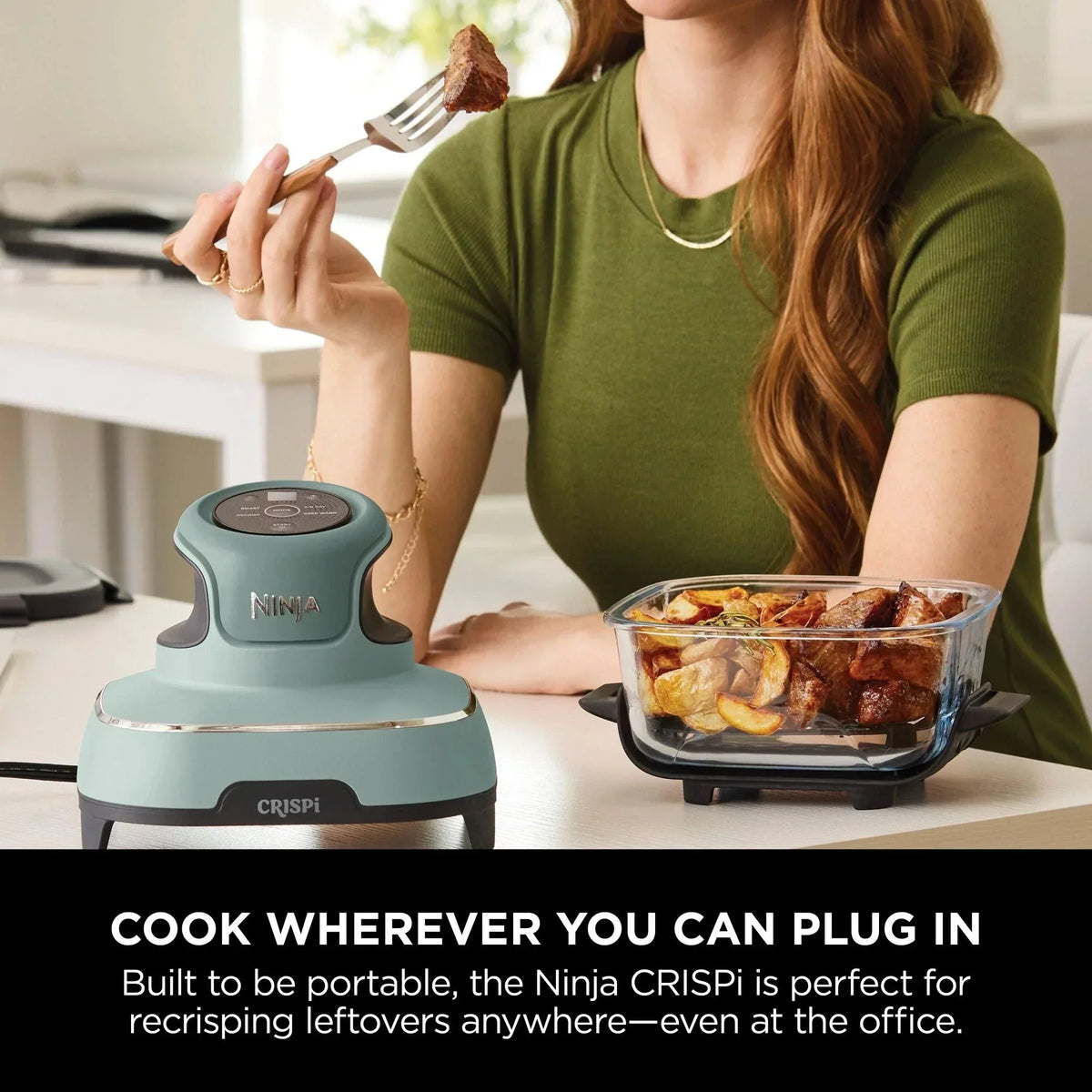 Ninja CRISPi FN101UKSG 4-in-1 Portable Glass Air Fryer 1700W Sage — image 10