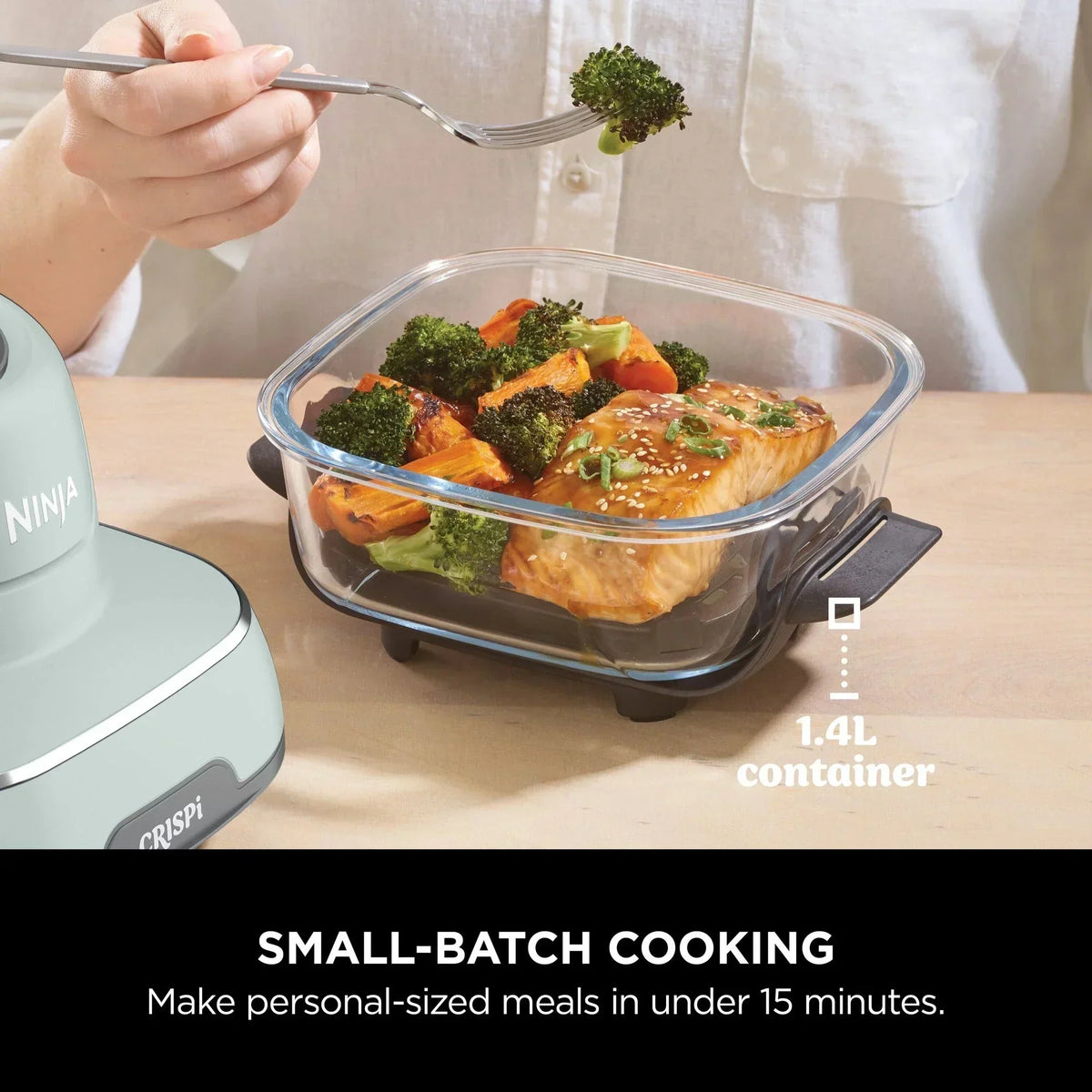 Ninja CRISPi FN101UKSG 4-in-1 Portable Glass Air Fryer 1700W Sage — image 8