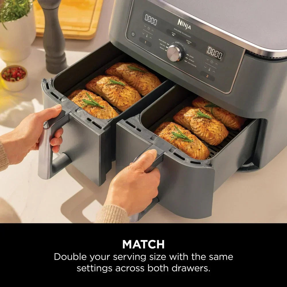Ninja DZ400UK MAX 6-in-1 Dual Zone Air Fryer 9.5L Gunmetal Grey — image 4