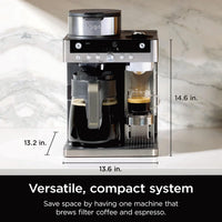Ninja CFN802UK Prestige Dualbrew Coffee Machine 1.8L Black thumbnail 2