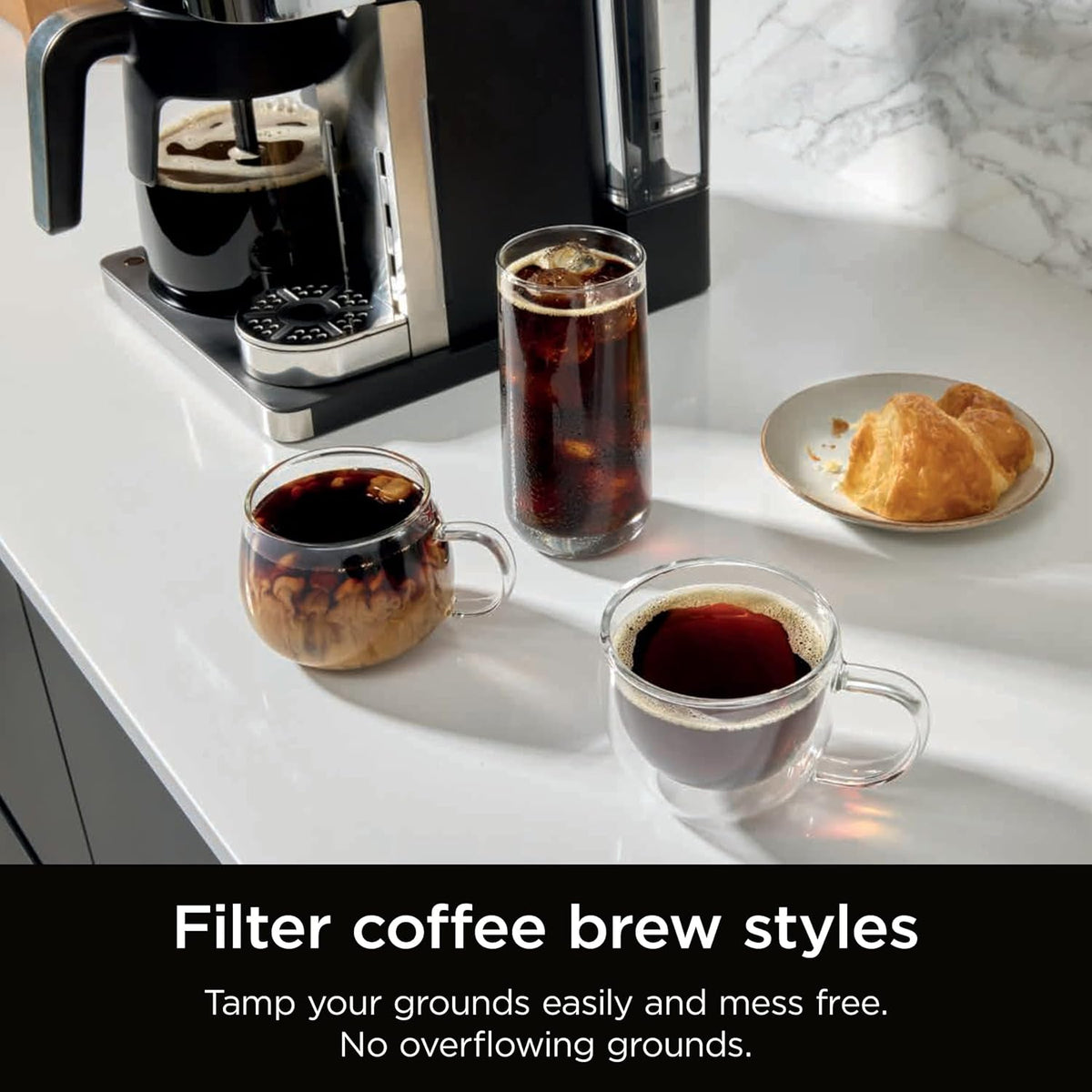 Ninja CFN802UK Prestige Dualbrew Coffee Machine 1.8L Black — image 5