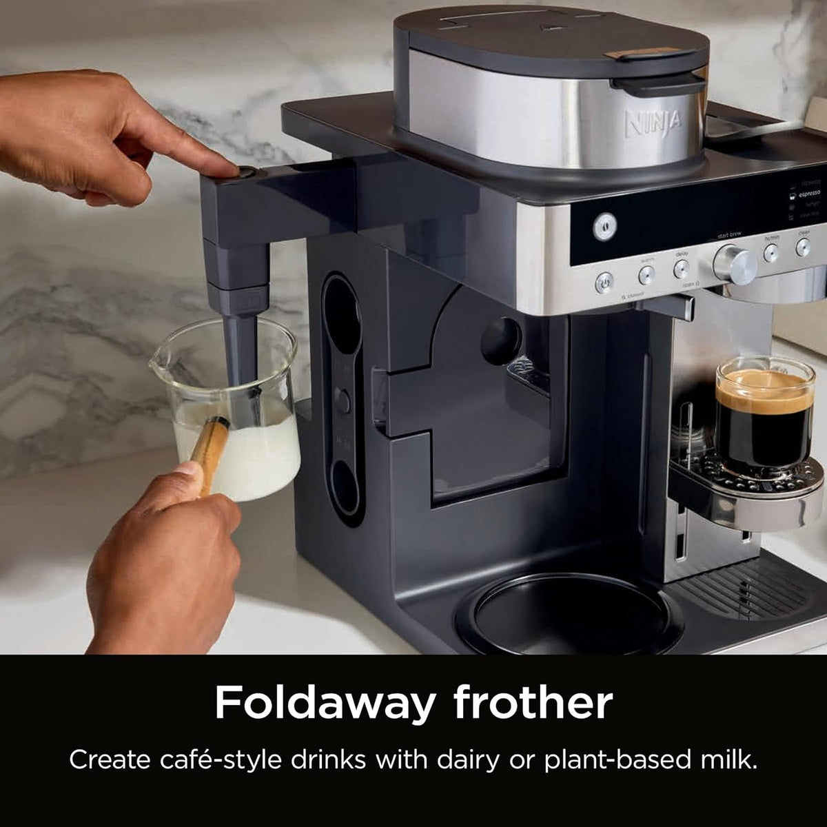 Ninja CFN802UK Prestige Dualbrew Coffee Machine 1.8L Black - View 3