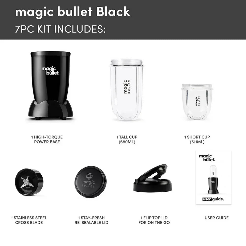 Nutribullet 02227 Magic Bullet Starter Kit Blender 0.7L 250W Black — image 3